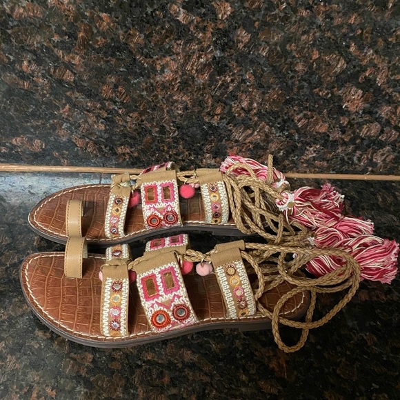 Sam Edelman Gretchen Gladiator Sandals made in India 7.5 - Picture 3 of 8